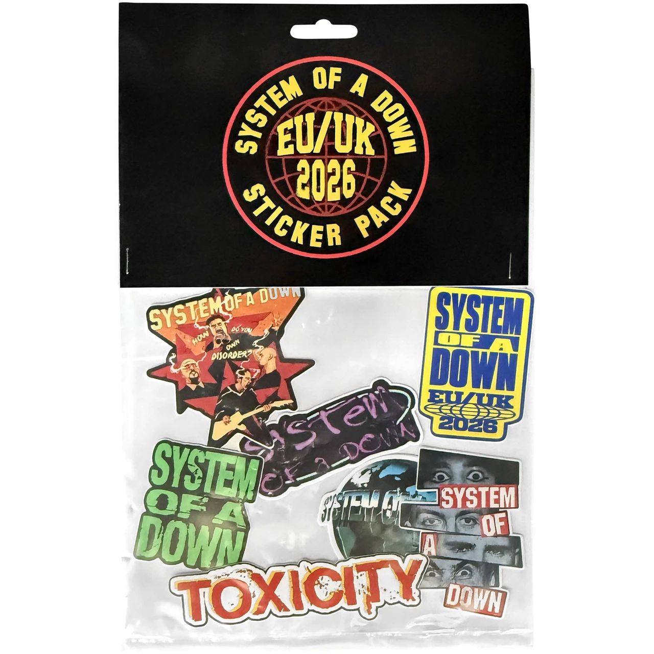 System Of A Down - Sticker Set - Tour '26
