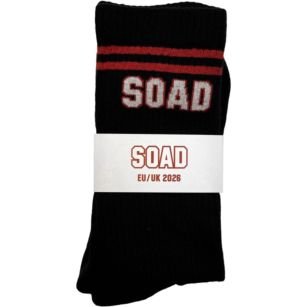 System Of A Down - Black Crew Socks (Fits Sizes 7 to 11) - Tour '26
