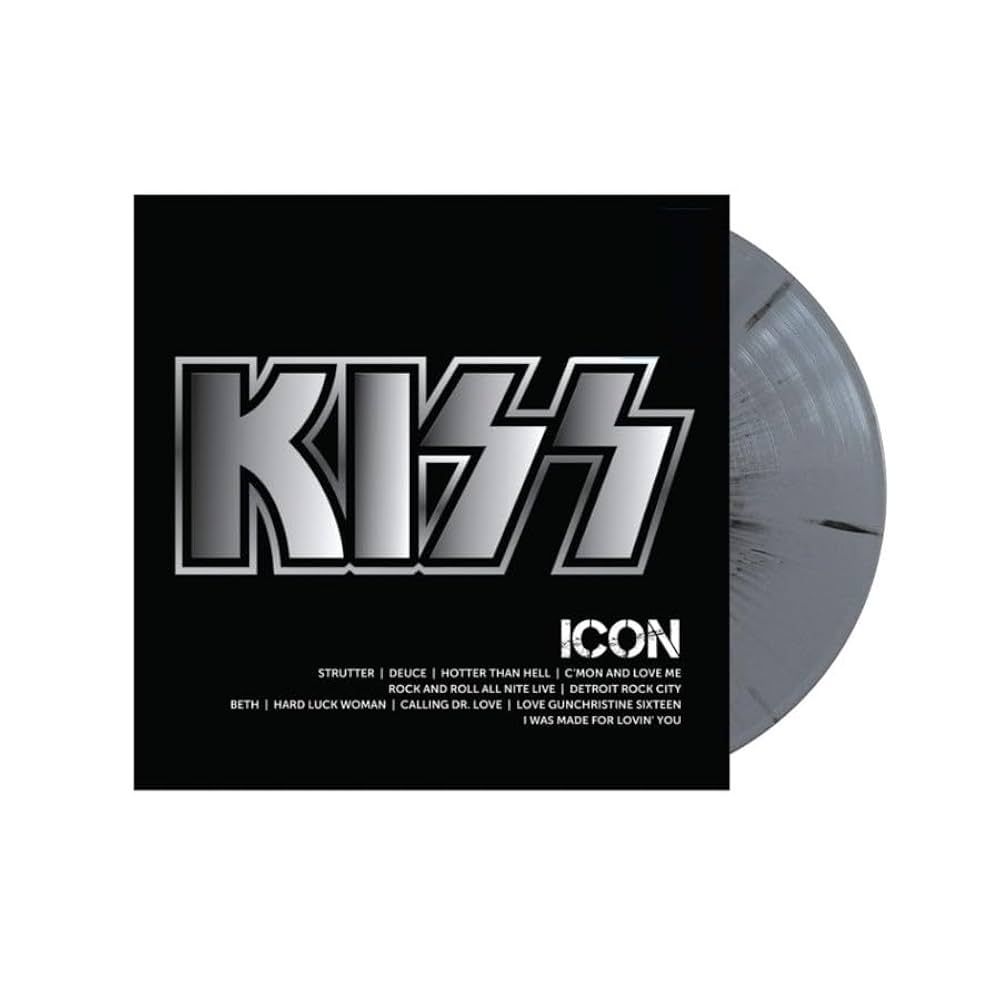 Kiss - Icon (Walmart Exclusive Silver Black Splatter) - Vinyl - New