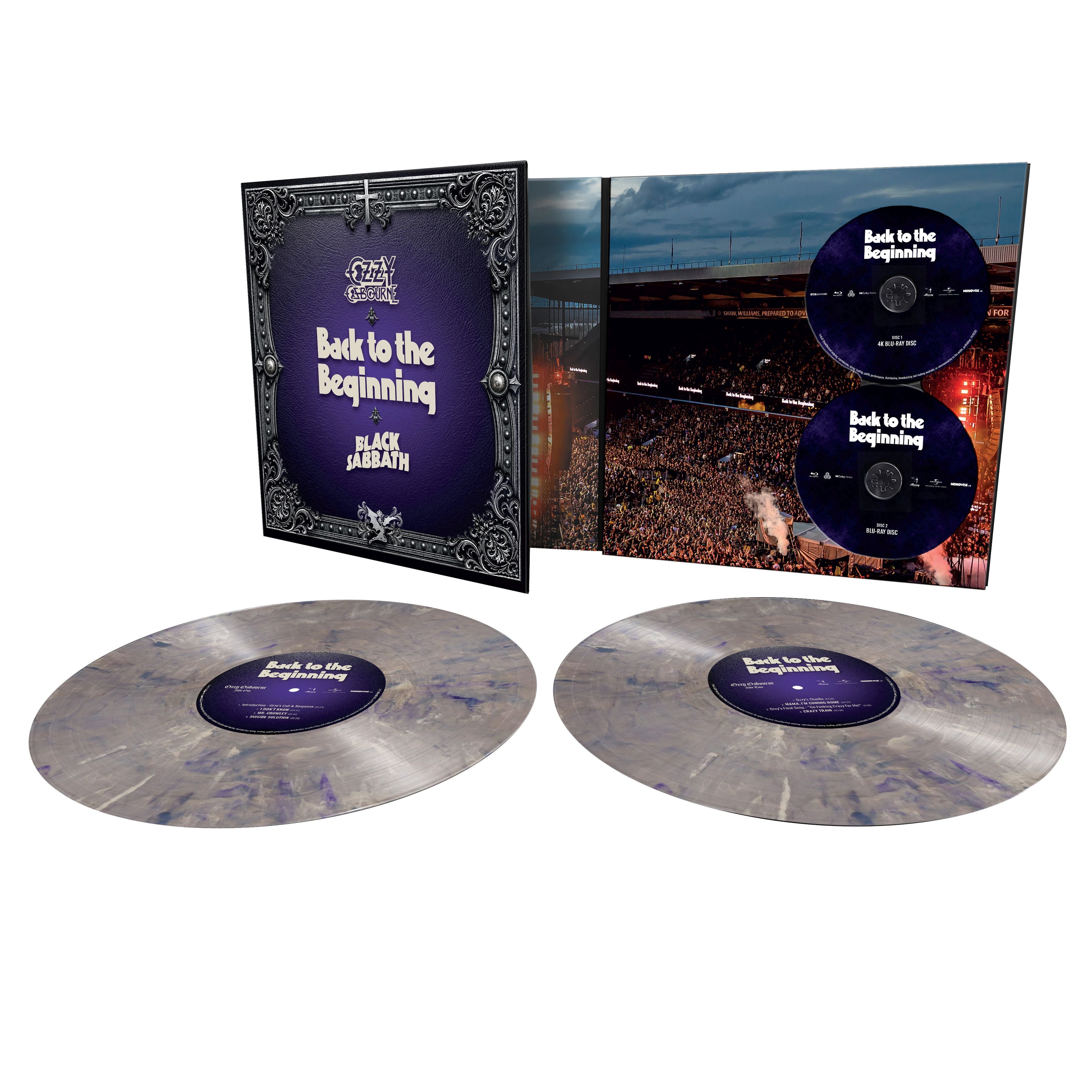 Black Sabbath - Back To The Beginning (Indie Exclusive 2LP/2xBlu-Ray Translucent Silve/Purple Metallic vinyl) - Vinyl - New - PRE-ORDER