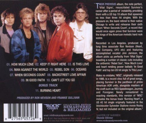 Survivor - When Seconds Count (Rock Candy rem. w. bonus track) - CD - New