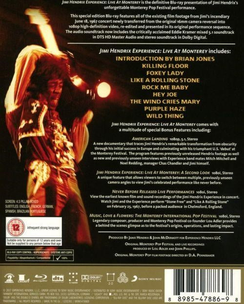 Hendrix, Jimi - Live At Monterey - The Definitive Blu-Ray Edition (RA/B/C) - Blu-Ray - Music