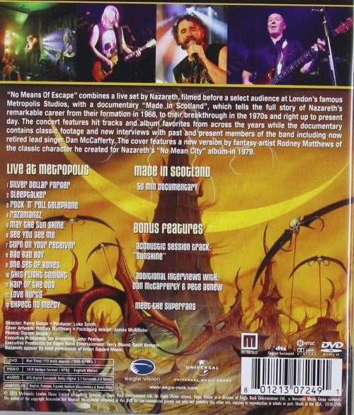 Nazareth - No Means Of Escape (R0) - DVD - Music