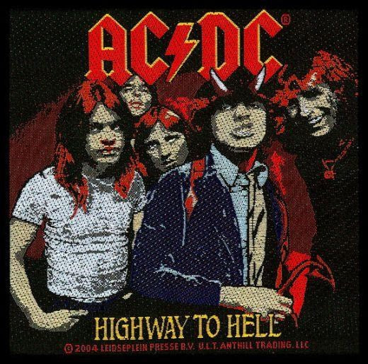 ACDC - Highway To Hell (90mm x 90mm) Sew-On Patch