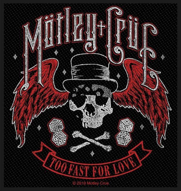 Motley Crue - Too Fast For Love (100mm x 95mm) Sew-On Patch