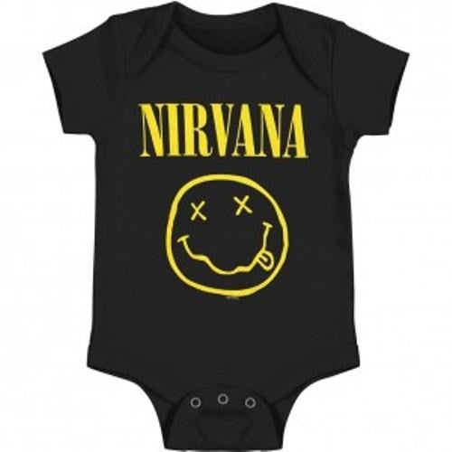 Nirvana - Smiley Black Onesize