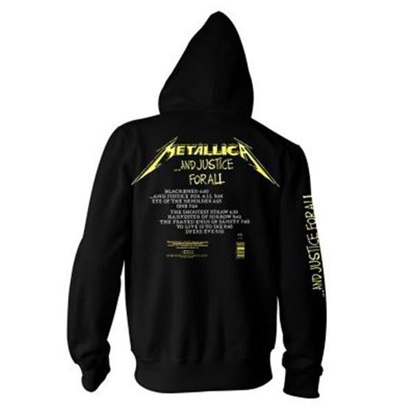 Metallica - Pullover Black Hoodie (And Justice For All) - 100% Official Merchandise