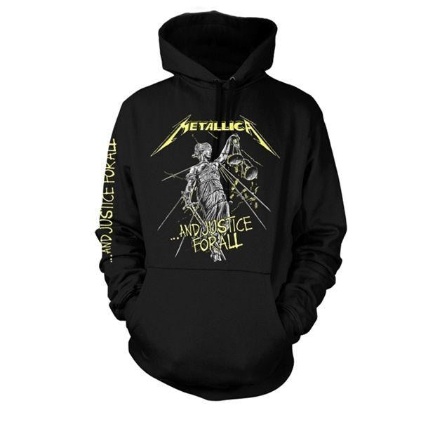 Metallica - Pullover Black Hoodie (And Justice For All) - 100% Official Merchandise