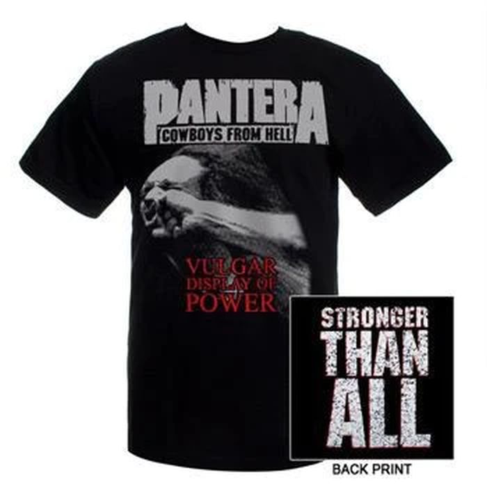 Pantera - Stronger Vulgar Display Of Power Black Shirt