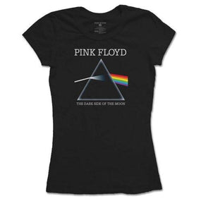 Pink Floyd - DSOTM Refract Womens Fitted Black Shirt - 100% Official Merchandise