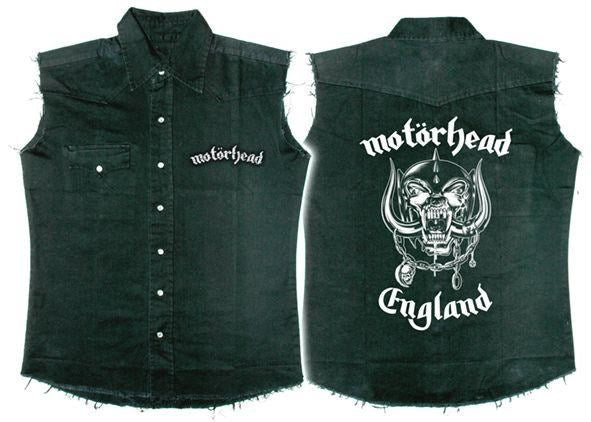Motorhead - Sleeveless Black Work Shirt (England) - COMING SOON