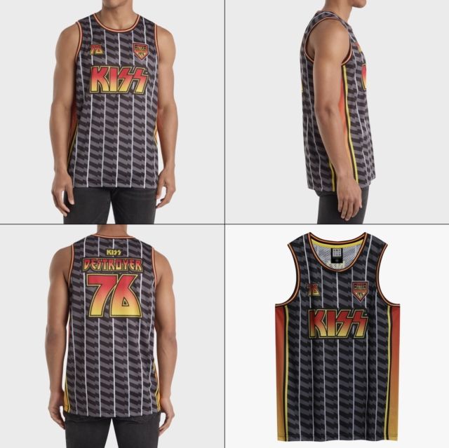 Kiss - Destroyer Black Basketball Jersey - 100% Official Merchandise