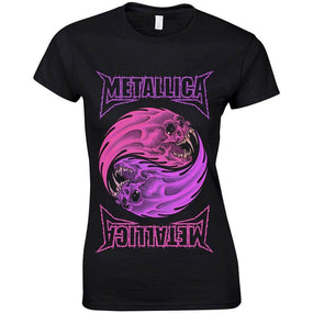 Metallica - Yin Yang Womens Fitted Black Shirt