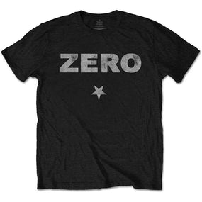 Smashing Pumpkins - Zero Distressed Print Black Shirt