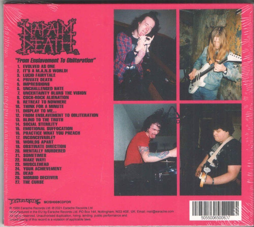 Napalm Death - From Enslavement To Obliteration (2021 FDR rem.) - CD - New