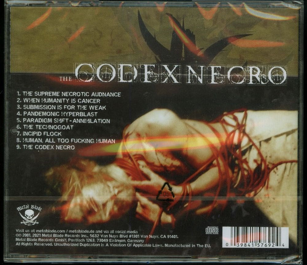 Anaal Nathrakh - Codex Necro, The (2021 reissue) - CD - New