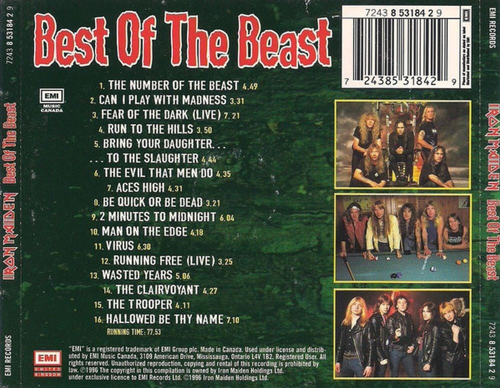 Iron Maiden - Best Of The Beast - CD - New