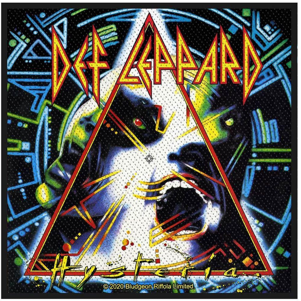 Def Leppard - Hysteria (100mm x 100mm) Sew-On Patch