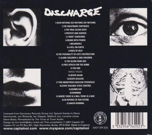 Discharge - Hear Nothing See Nothing Say Nothing (digi.) - CD - New