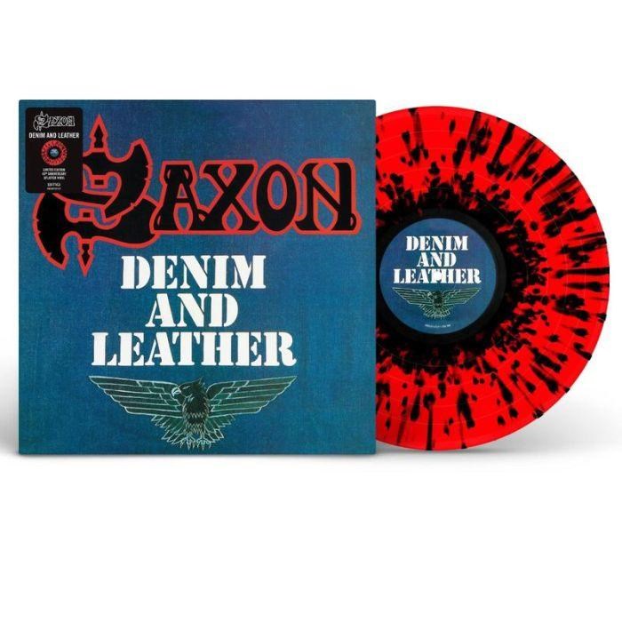 Saxon - Denim And Leather (Ltd. Ed. 40th Anniversary Red/Black Splatter Vinyl) - Vinyl - New