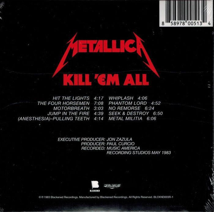 Metallica - Kill Em All (2016 rem.) (U.S.) - CD - New