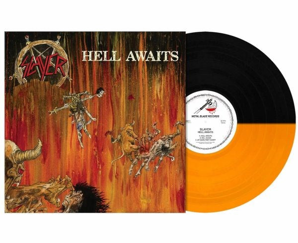 Slayer - Hell Awaits (Ltd. Ed. 2021 Orange/Black Split vinyl reissue with lyric/photo insert & large poster - 2500 copies) - Vinyl - New