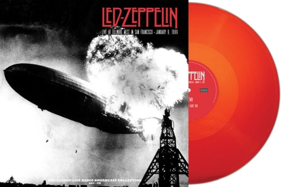 Led Zeppelin - Live At Fillmore West In San Francisco - January 9, 1969: BBC-FM Radio Broadcast (180g Coral Red vinyl) - Vinyl - New