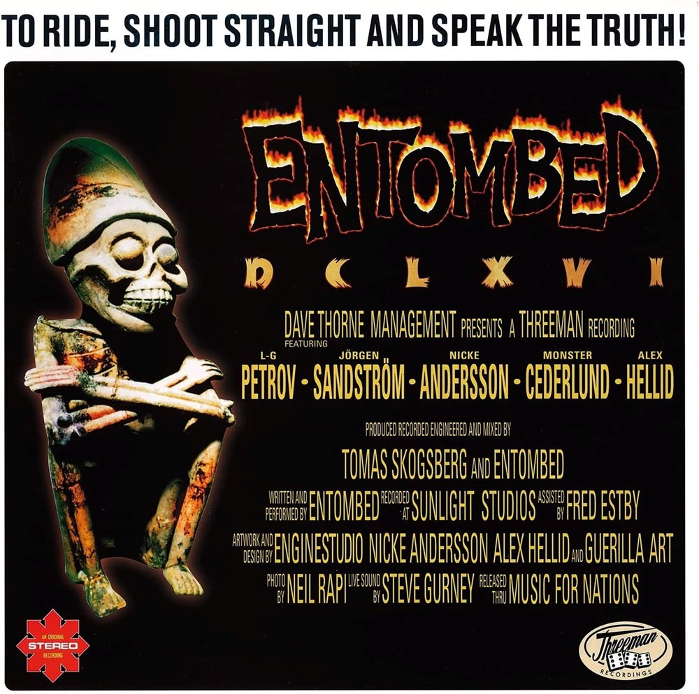 Entombed - DCLXVI - To Ride, Shoot Straight And Speak The Truth (Ltd. Ed. 2022 remastered gatefold reissue) - Vinyl - New