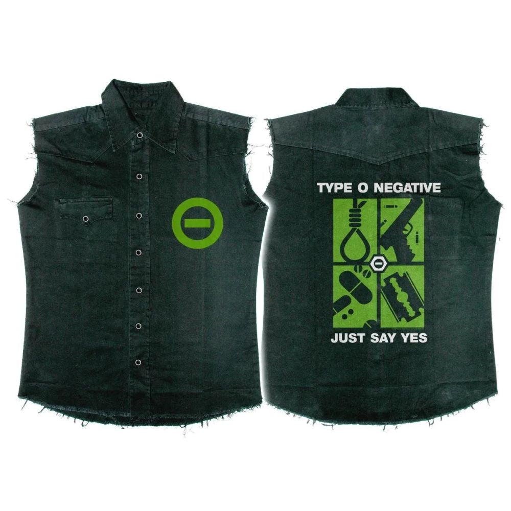 Type O Negative - Sleeveless Black Work Shirt (Just Say Yes) - COMING SOON