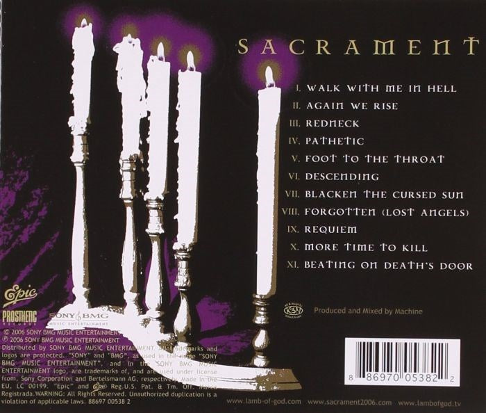 Lamb Of God - Sacrament (Euro.) - CD - New