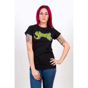 Ghost - Keyline Logo Womens Fitted Black Shirt