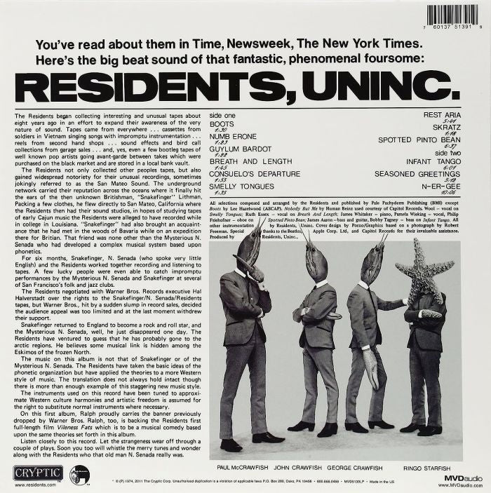 Residents - Meet The Residents (2020 reissue with download) - Vinyl - New