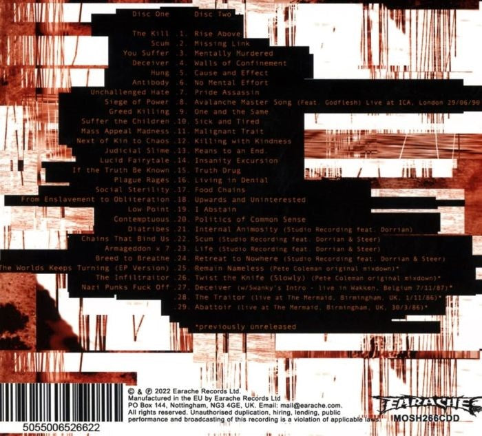Napalm Death - Noise For Music's Sake (2022 2CD digipak reissue) - CD - New