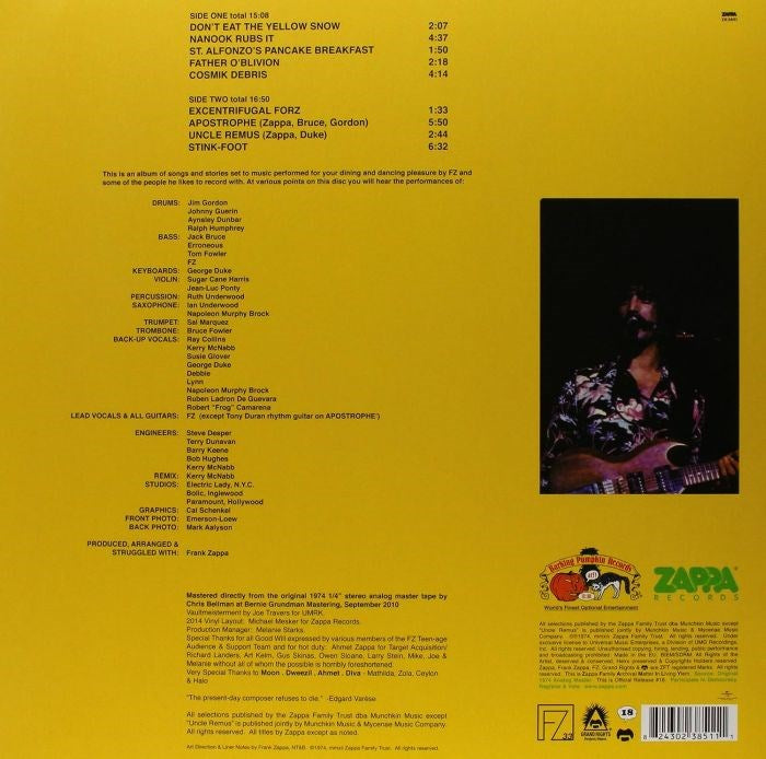 Zappa, Frank - Apostrophe (') (2023 reissue) - Vinyl - New