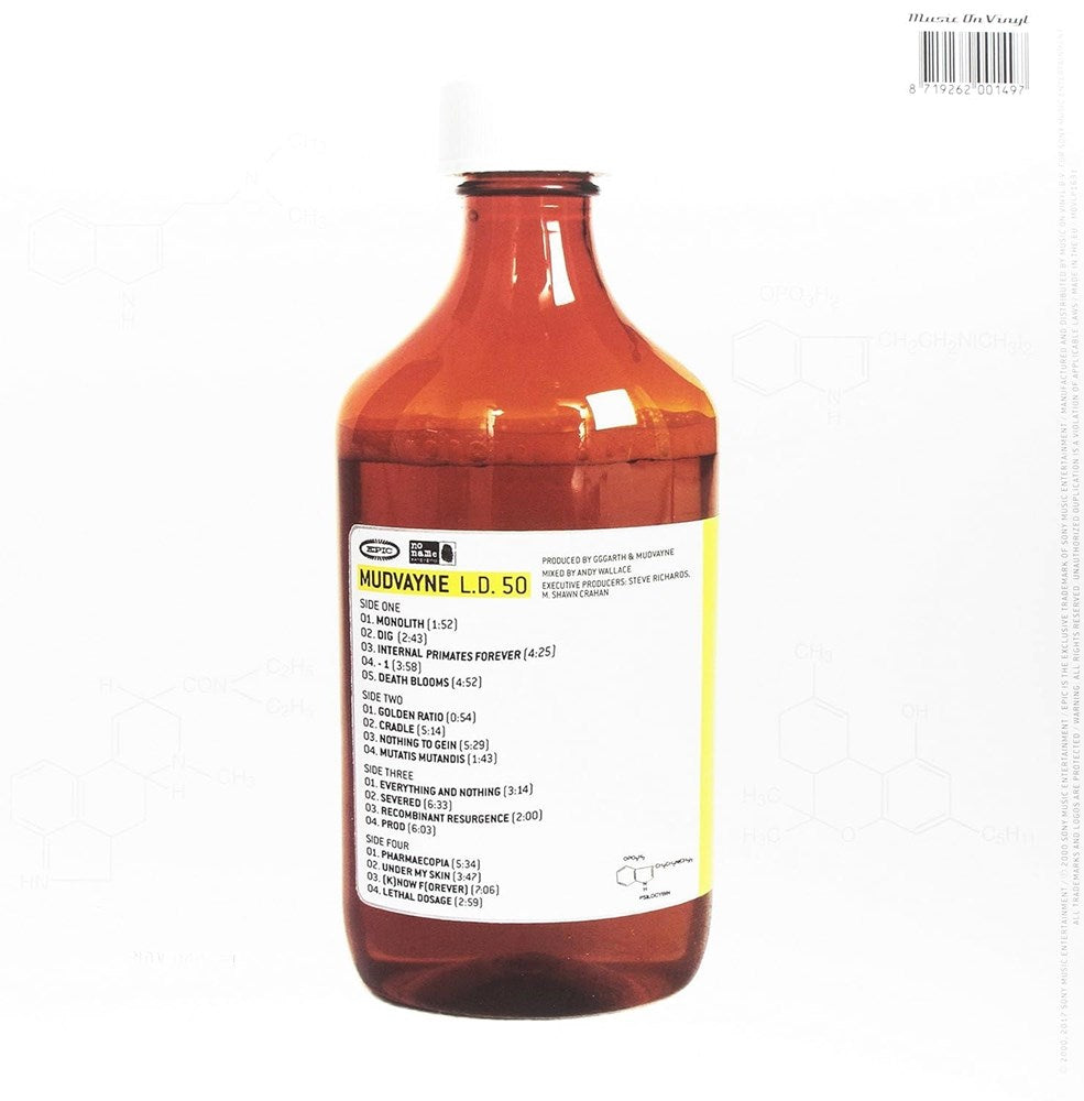 Mudvayne - L.D. 50 (Ltd. Ed. 2024 180g 2LP Yellow & Black Marbled vinyl gatefold reissue - numbered ed. of 3000) - Vinyl - New