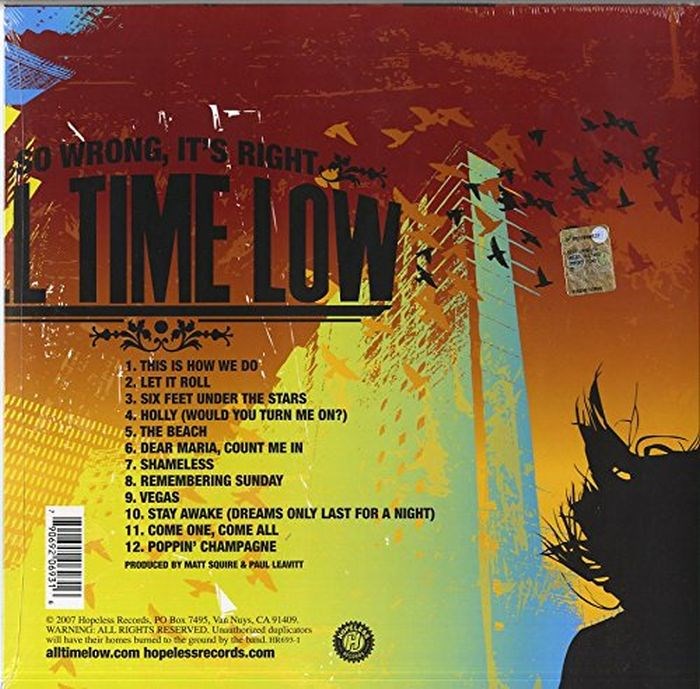 All Time Low - So Wrong, It's Right (Gold vinyl reissue) - Vinyl - New