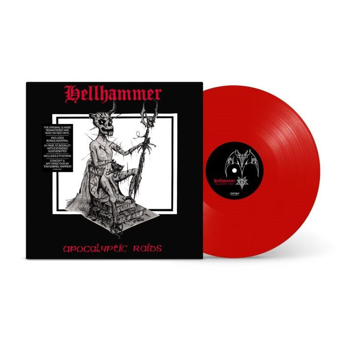 Hellhammer - Apocalyptic Raids (2024 Red vinyl remastered gatefold reissue) - Vinyl - New