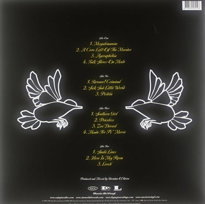 Incubus - Crow Left Of The Murder..., A (Ltd. Ed. 2024 180g 2LP Transparent Red vinyl gatefold reissue - numbered ed. of 2000) - Vinyl - New