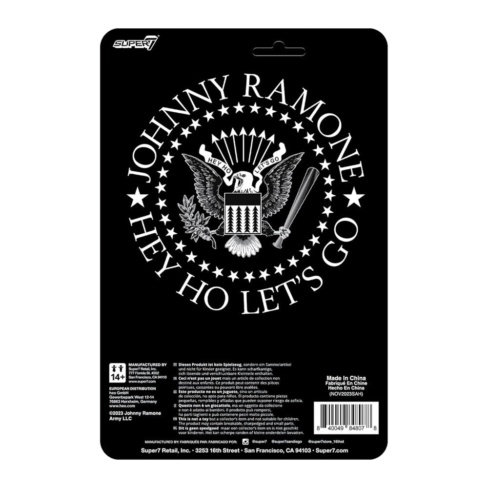 Ramones - Johnny Ramone (White Shirt) 3.75 inch Super7 ReAction Figure