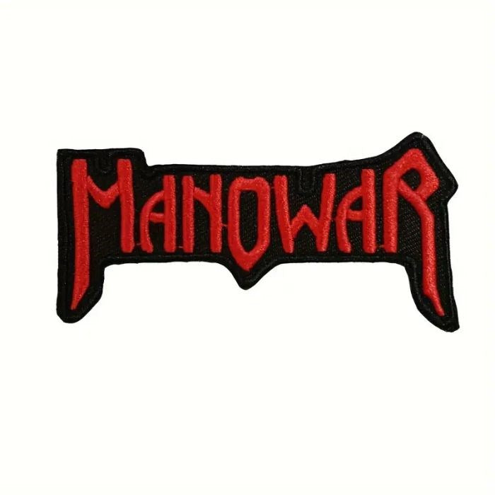 Manowar - Logo (90mm x 45mm) Sew-On Patch
