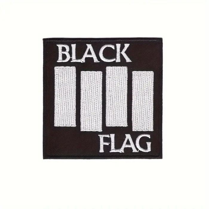 Black Flag - Logo (80mm x 80mm) Sew-On Patch