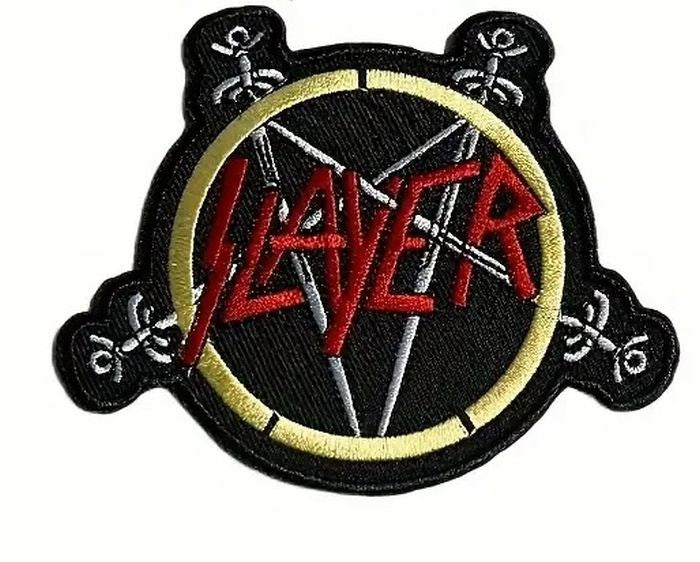 Slayer - Logo Pentagram (100mm x 80mm) Sew-On Patch