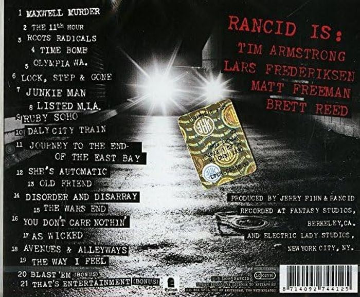 Rancid - And Out Come The Wolves (20th Ann. Remastered Reissue) - CD - New