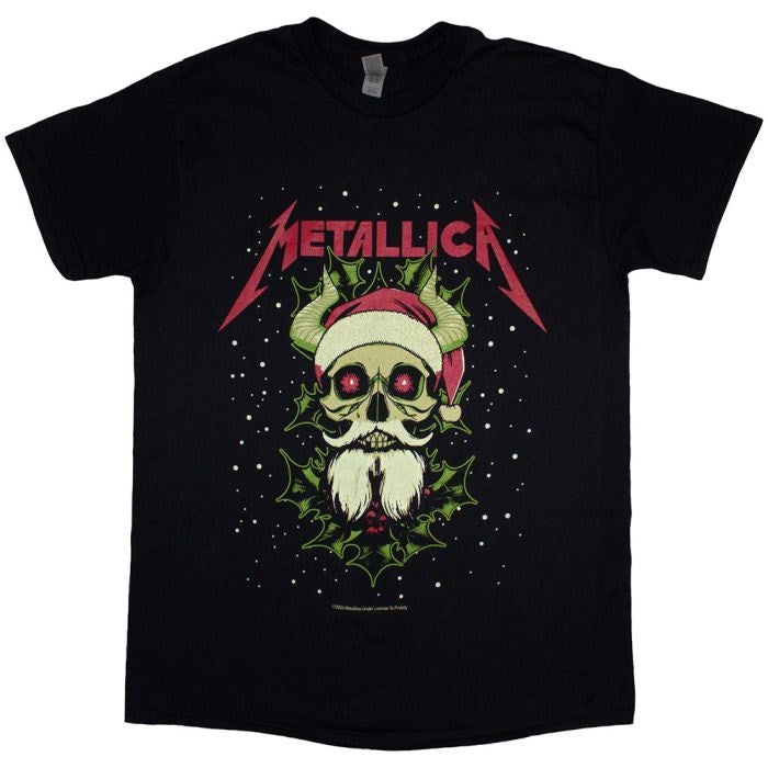 Metallica - Santa Horns Xmas Black Shirt