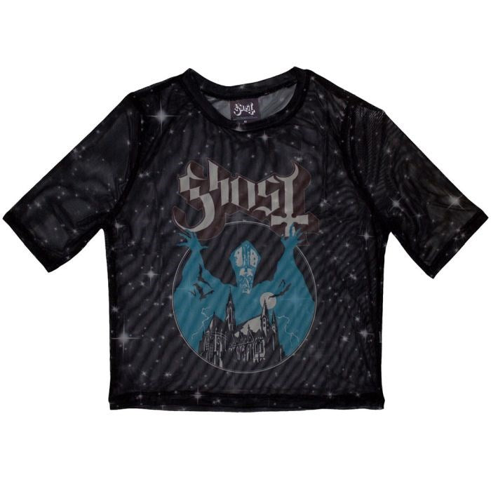 Ghost - Opus Eponymous Womens Fitted Black Mesh Crop Top - 100% Official Merchandise