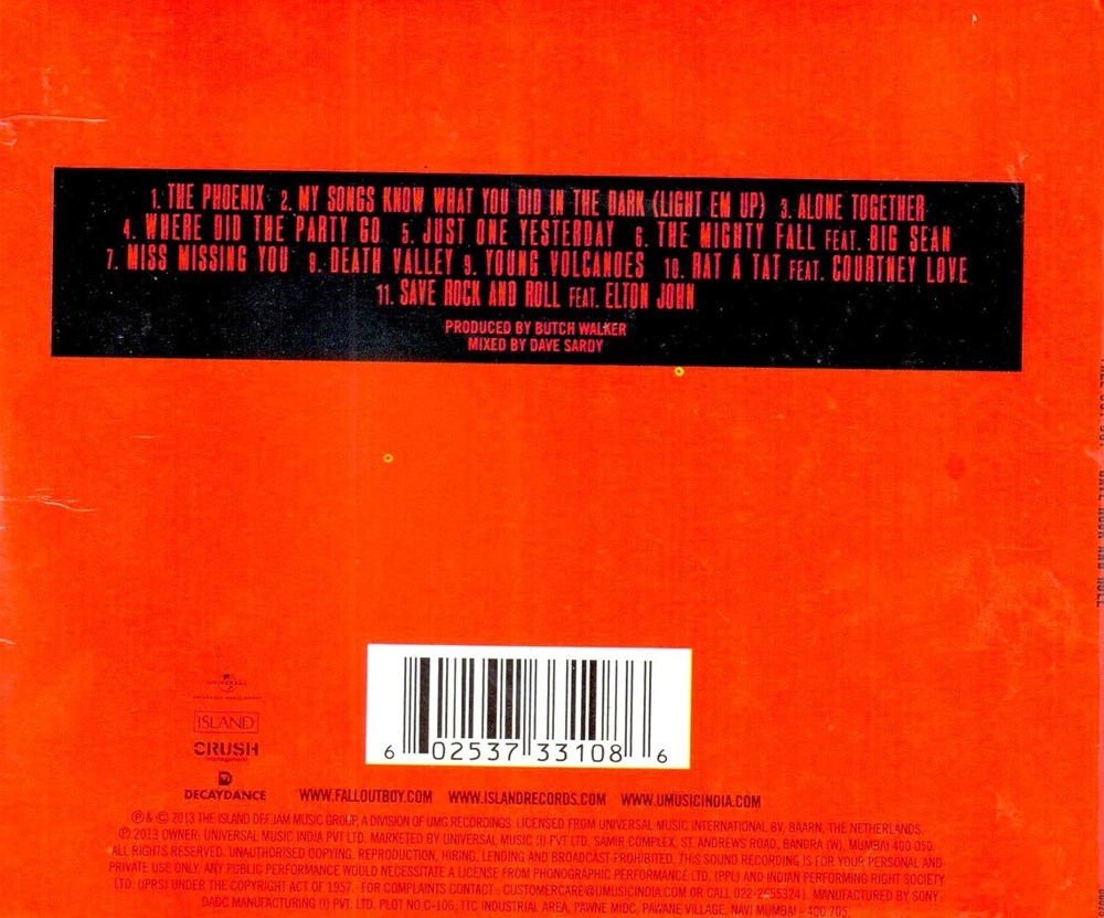 Fall Out Boy - Save Rock And Roll - CD - New