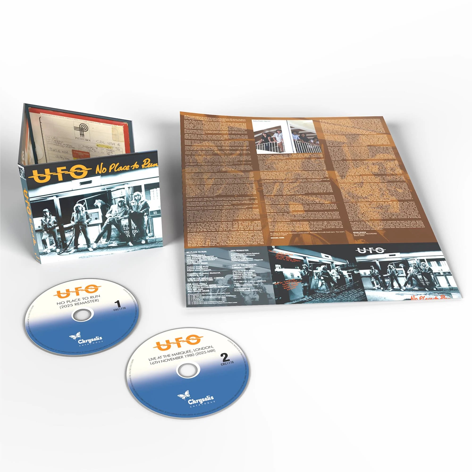 UFO - No Place To Run (Deluxe Ed. 2CD reissue) - CD - New - PRE-ORDER
