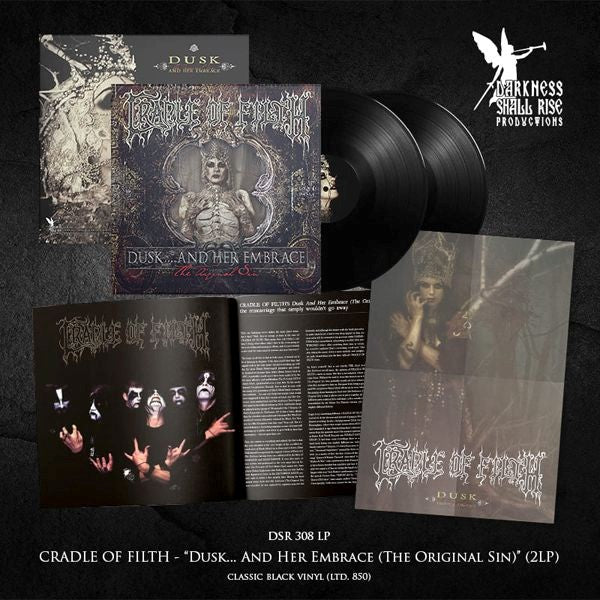 Cradle Of Filth - Dusk... And Her Embrace: The Original Sin (Ltd. Ed. 2LP Classic Black vinyl remastered reissue - 850 copies) - Vinyl - New