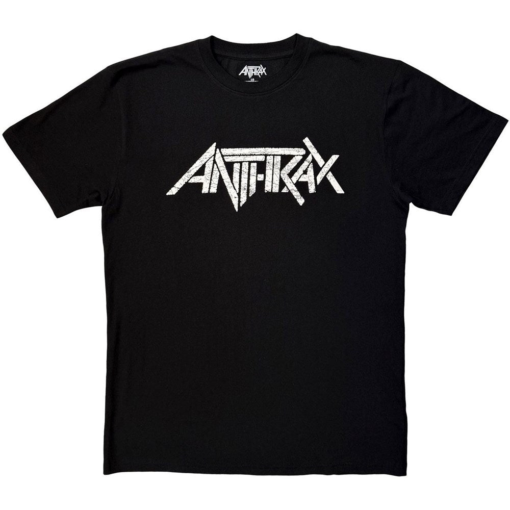 Anthrax - Logo Black Shirt (Mono Logo Range) - 100% Official Merchandise - COMING SOON