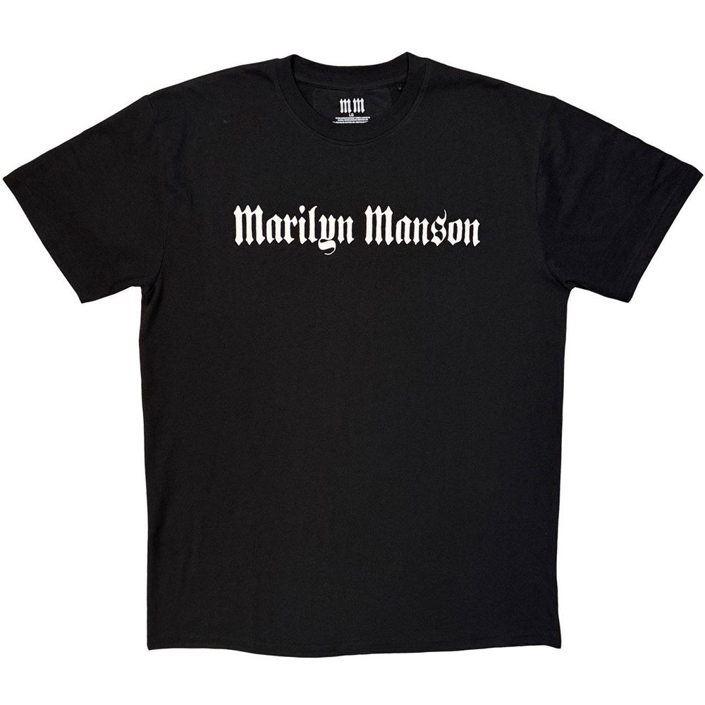 Manson, Marilyn - Logo Black Shirt (Mono Logo Range) - 100% Official Merchandise - COMING SOON